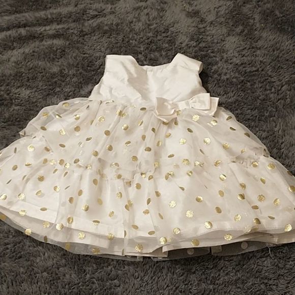 Carter's Other - Ivory and Gold Polka Dot Tulle Dress!